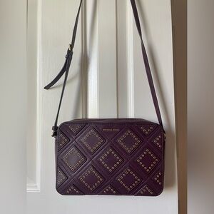 Michael Kors Studded Crossbody Bag - Maroon